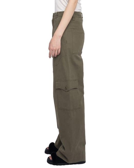 Zadig & Voltaire Green Cotton Canvas Cargo Pants