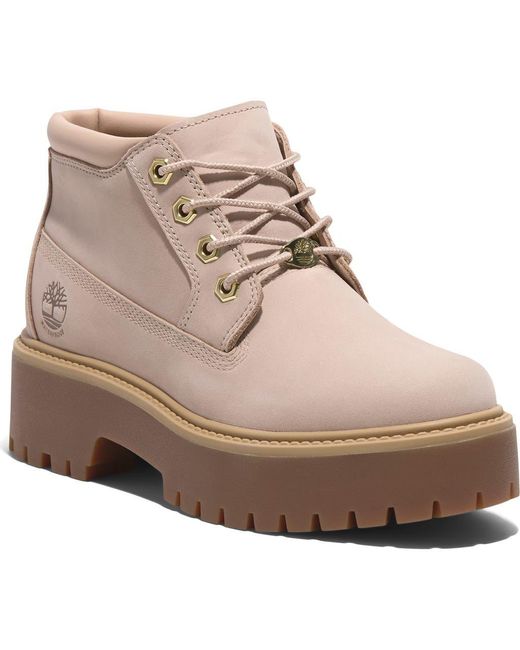Timberland Brown Stone Street Waterproof Platform Boot