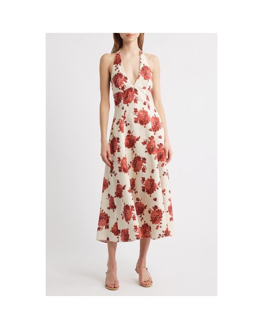 sachin and babi light blue dress Faithfull the Brand Halter Neck Dresses for Women main image 1