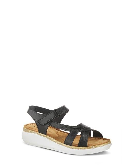 Flexus by Spring Step Blue Chambria Wedge Sandal