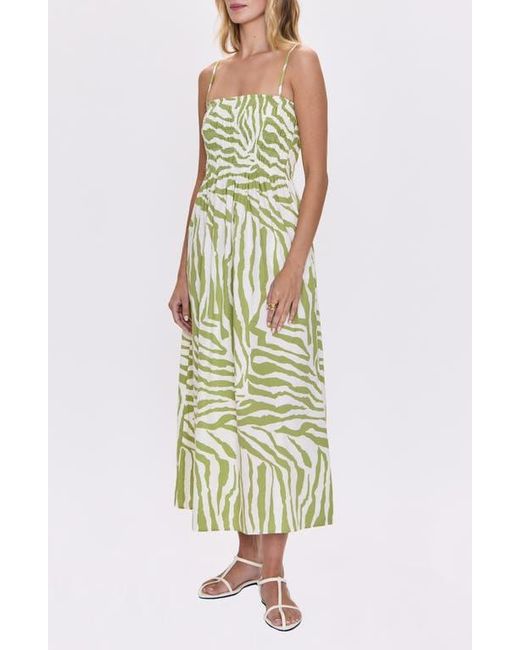 Pistola Green Bianca Maxi Sundress