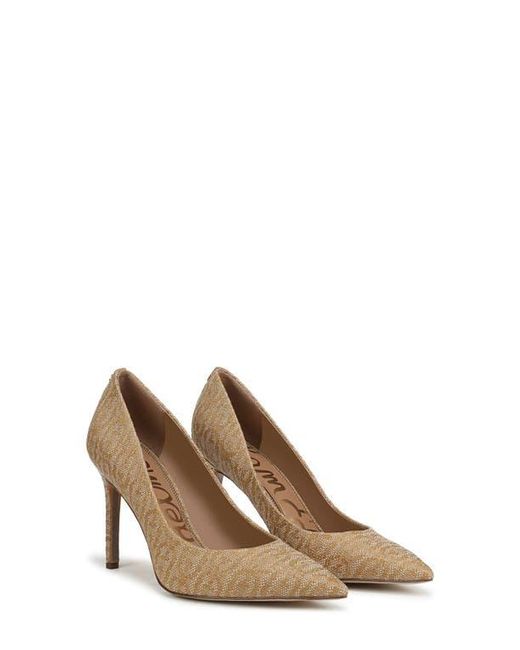 Sam Edelman Brown Hazel Raffia Pointed Toe Pump