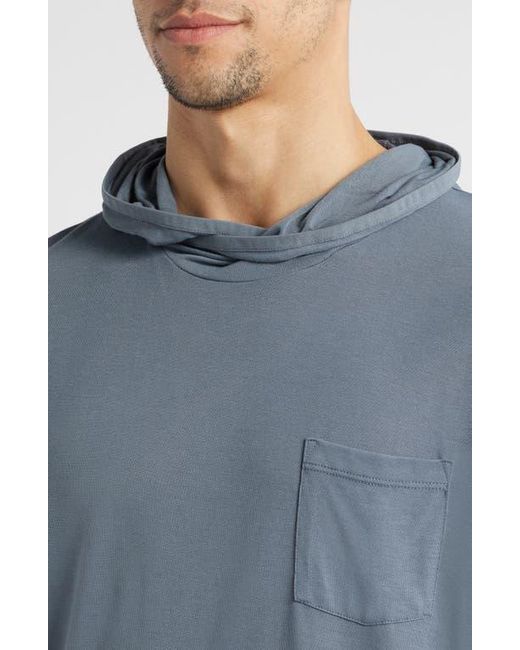 Free Fly Blue Camouflage Lightweight Upf 20+ Hoodie for men