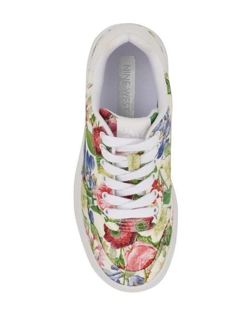 Nine West White Nenya Sneaker