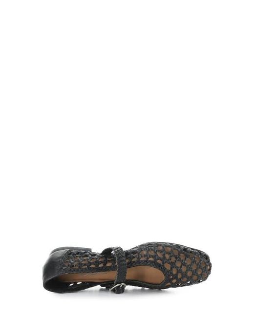 Bos. & Co. Black Wilda Mary Jane Flat