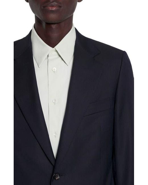 Lanvin Black Single-Breasted Flap Pockets Jacket for men