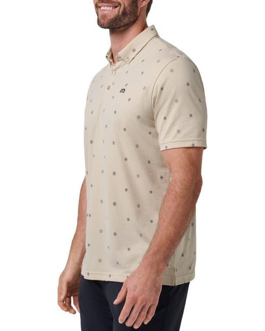 Travis Mathew Natural Floral Button Down Polo for men