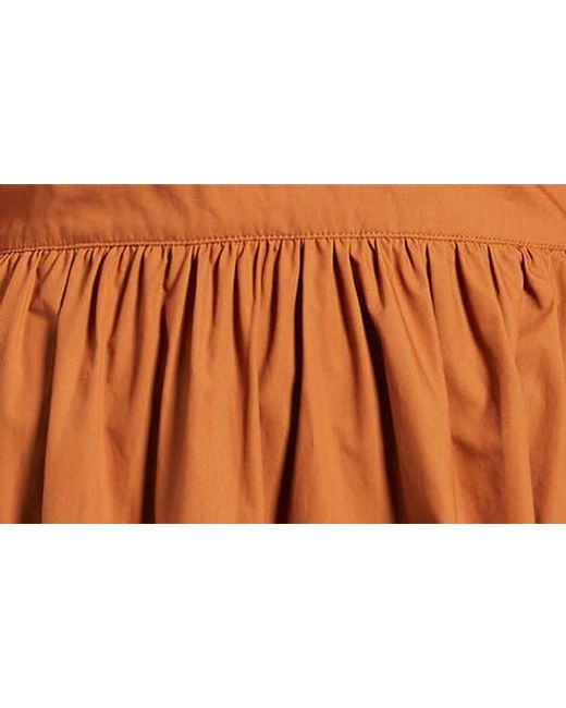 FREEMARKET Orange Long Sleeve Shirtdress