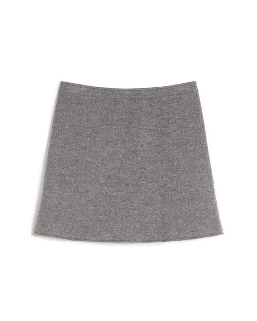Weekend by Maxmara Gray Calia Wool Miniskirt