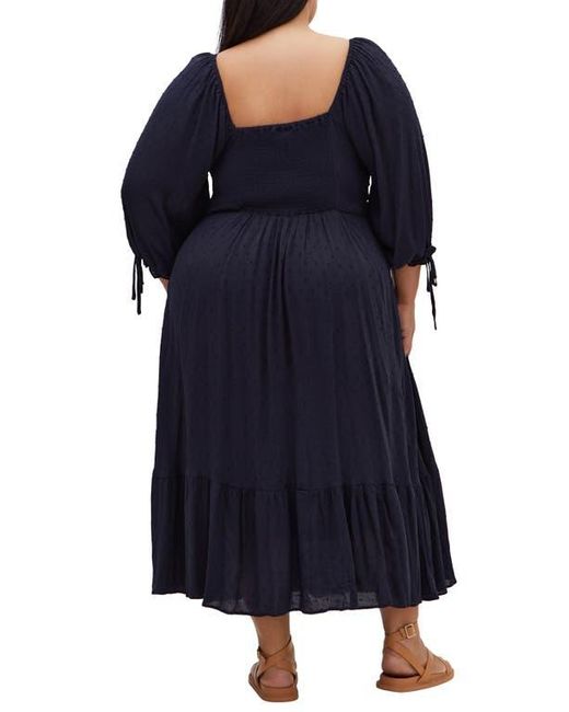 City Chic Women's Blue The Ally Clip Dot Maxi Dress