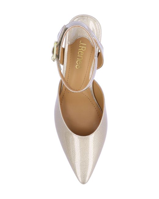 J. Reneé White Tamsin Ankle Strap Pointed Toe Pump