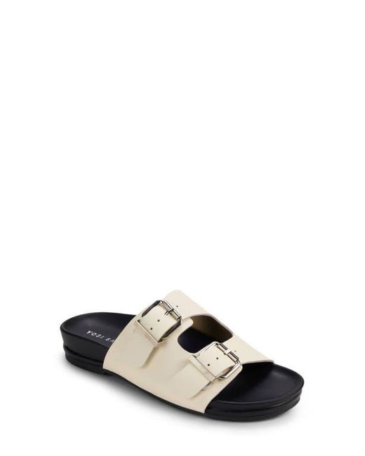 Yosi Samra Black Maya Slide Sandal