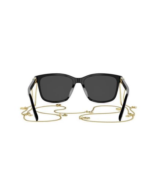 Dior Black Petit Cd S2I Rectangular Sunglasses