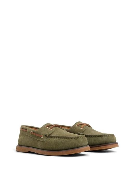 Sperry Top-Sider Green Cup Double Welt Boat Shoe for men