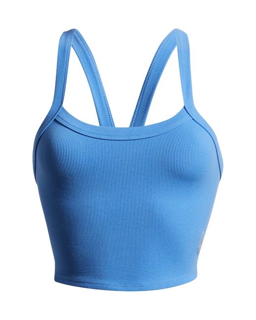 Fp Movement Blue All Clear Rib Crop Camisole