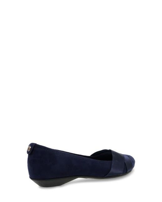 Anne Klein Blue Oalise Pointed Toe Flat