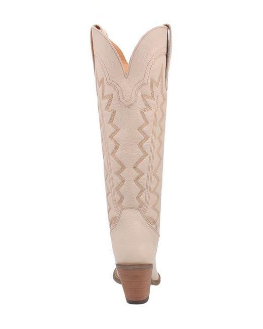 Dingo White Knee High Western Boot