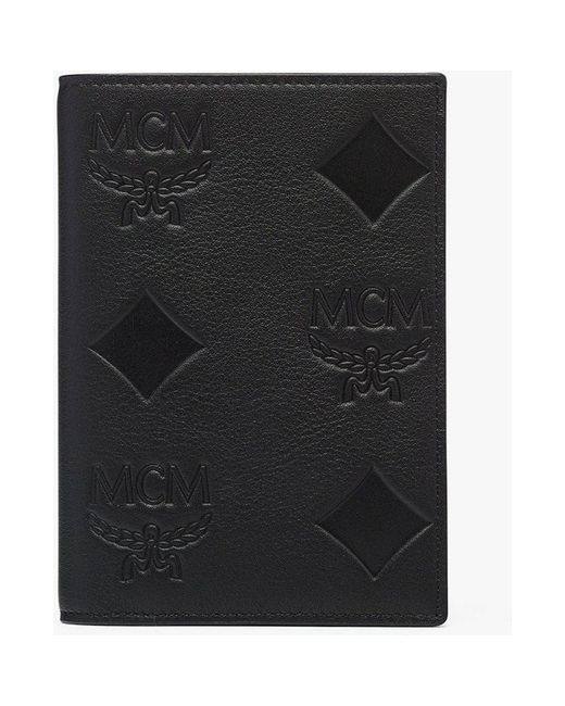 MCM Black Ottomar Passport Holder for men