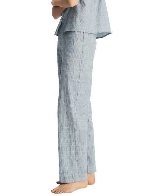 Mango Blue Stripe Stretch Cotton Pajama Pants