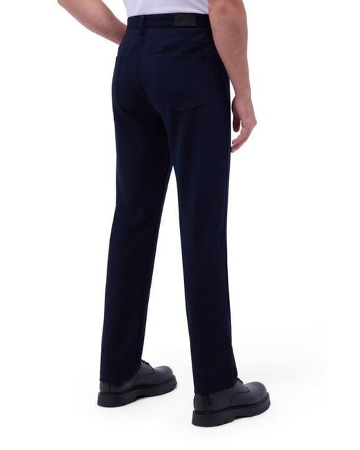 Bugatchi Blue Soft Touch Five Pocket Pants for men