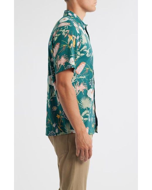 Roark Blue Bless Up Short Sleeve Button-Up Shirt for men