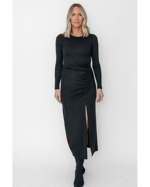jacqueline black embroidered midi bodycon dress reviews Merida Embroidered Dress main image 1