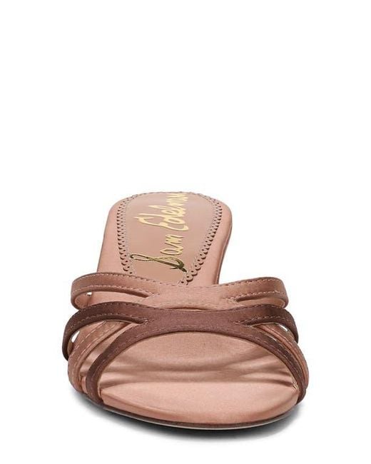 Sam Edelman Brown Camille Kitten Heel Sandal