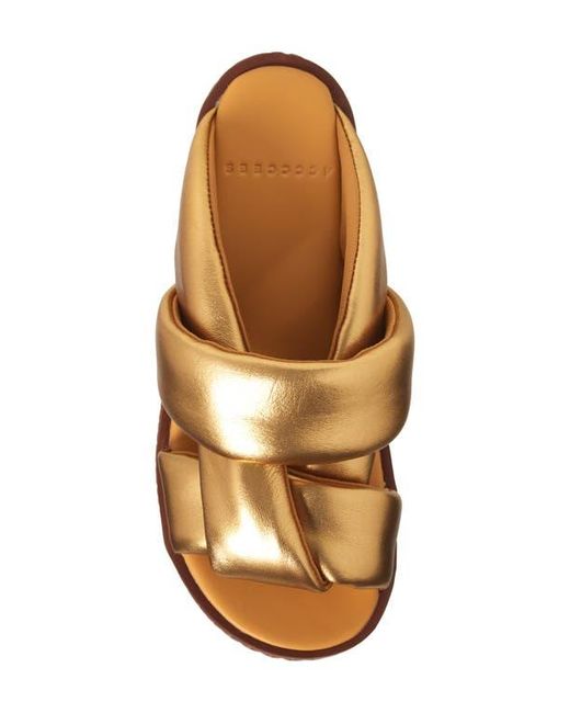 4Ccccees Brown Plia Semo Platform Sandal