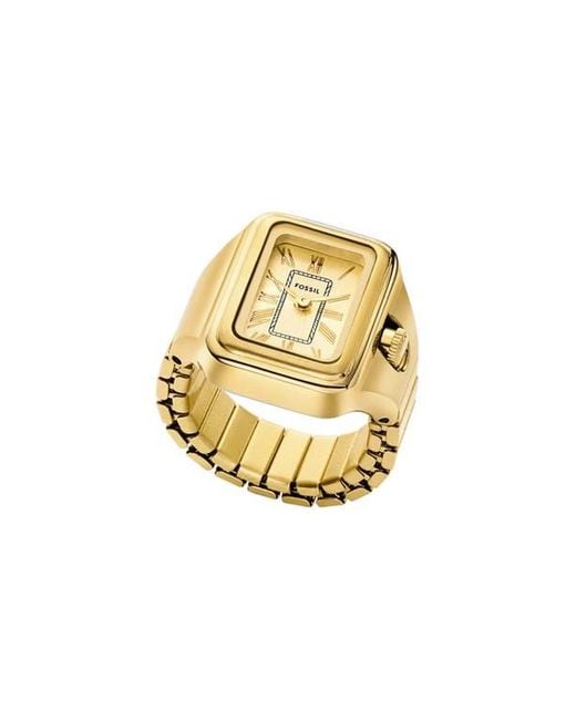 Fossil Metallic Raquel Watch Ring, 14Mm