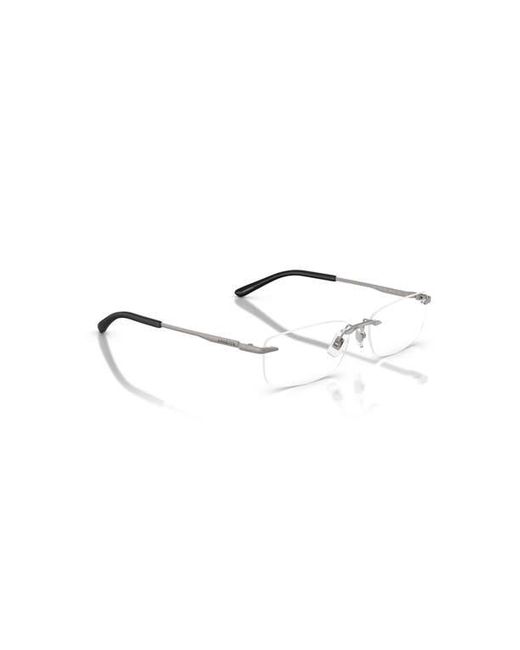 Arnette Gray 58Mm Rectangle Optical Glasses for men