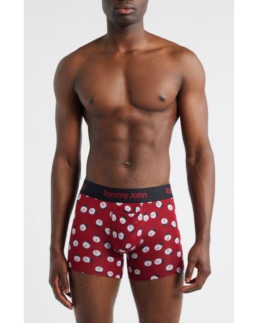 Tommy John Red Second Skin 4-Inch Boxer Briefs for men