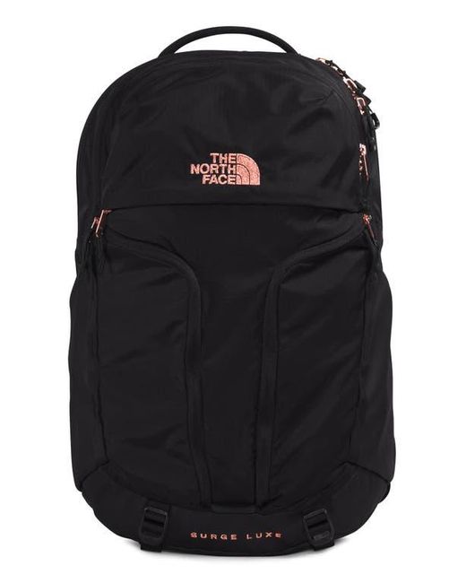 The North Face Black Surge Luxe Water Repellent Ripstop Backpack