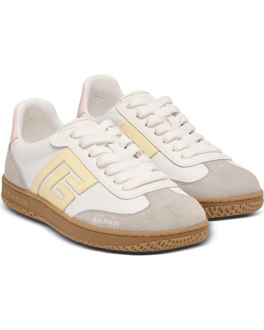 Balmain White Swan Trainers