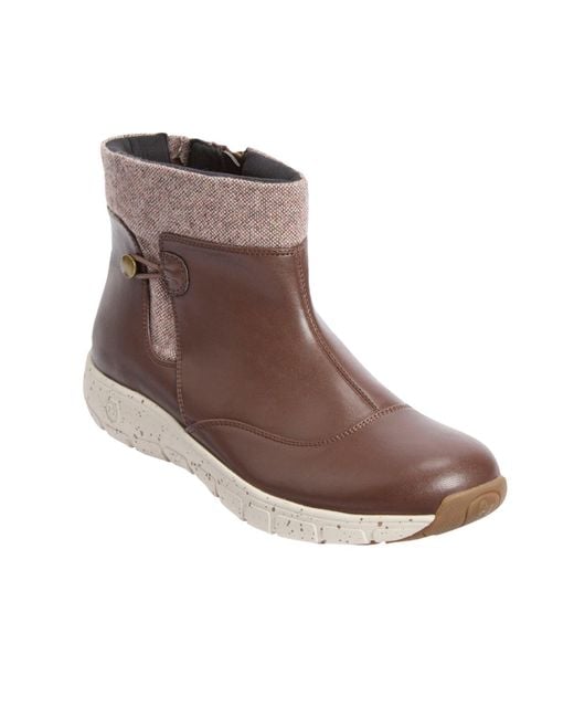 Comfortview Brown The Cassiopeia Bootie