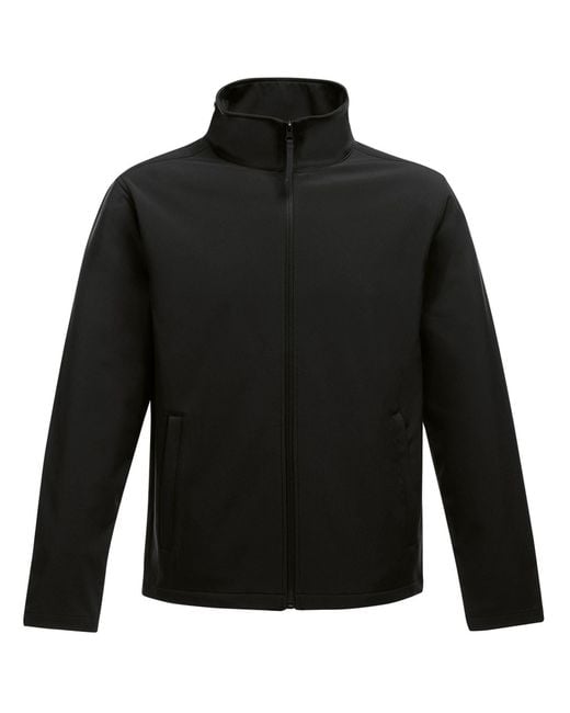 Regatta Black Standout Ablaze Printable Softshell Jacket for men