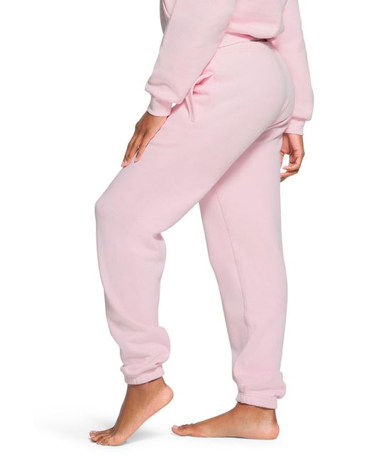 Pink Cotton Fleece Classic Shorts