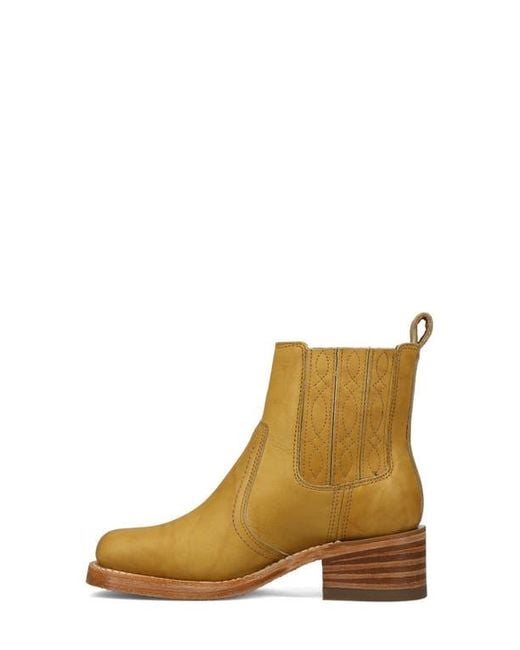 Frye Brown Campus Platform Chelsea Boot