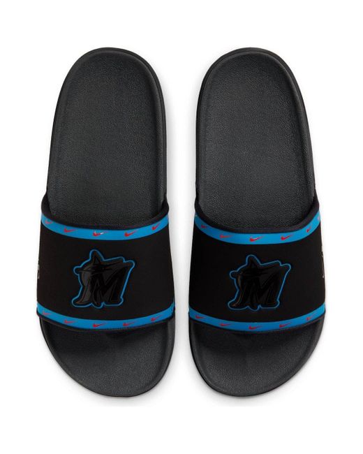 Nike Miami Marlins Team Off-court Slide Sandals in Black for Men | Lyst