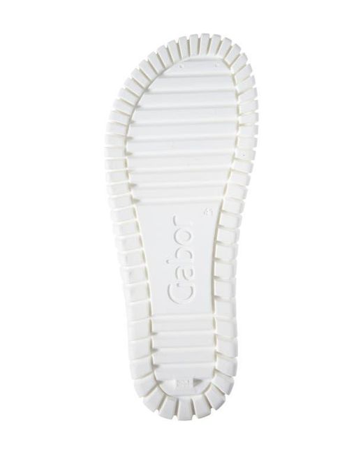 Gabor Multicolor Platform Slide Sandal