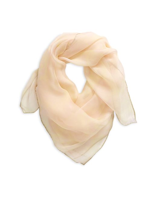Burberry Natural Water Rose Silk Square Scarf