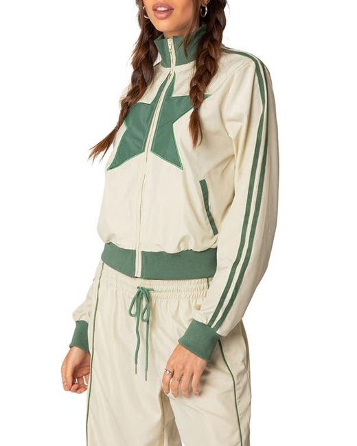 Edikted Green Superstar Track Jacket