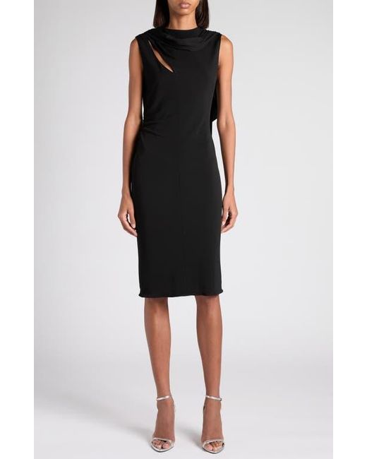sachin and babi light blue dress Tom Ford Women's One-Shoulder Crepe Jersey Cocktail Dress - Black