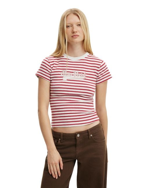Cotton On Red The Tiny Graphic Tee