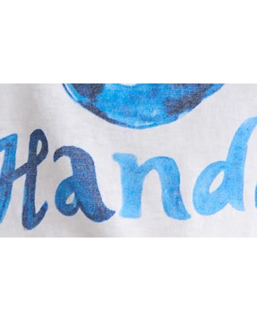Scotch & Soda Blue Earth Washed Graphic T-Shirt