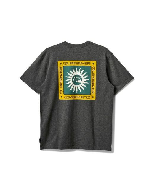 Quiksilver Black Sun Roots Mod Graphic T-Shirt for men