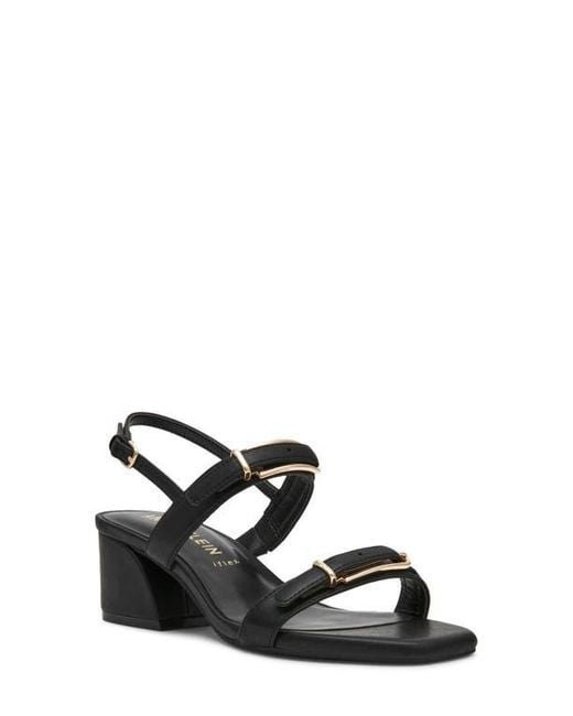 Anne Klein Black Merida Slingback Sandal