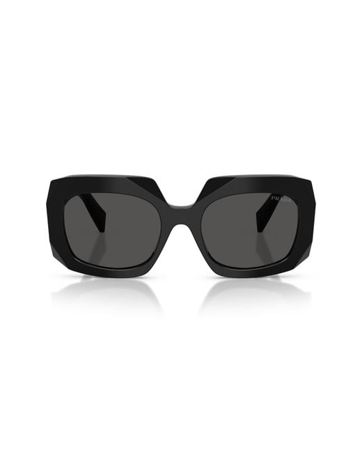 Prada Black 55Mm Square Sunglasses
