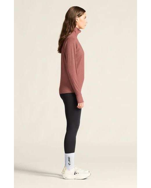 C.r.a.f.t Red Flow Quarter Zip Pullover