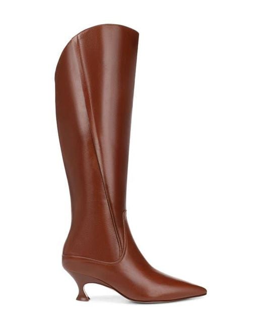 27 EDIT Naturalizer Brown Pepper Kitten Heel Knee High Boot