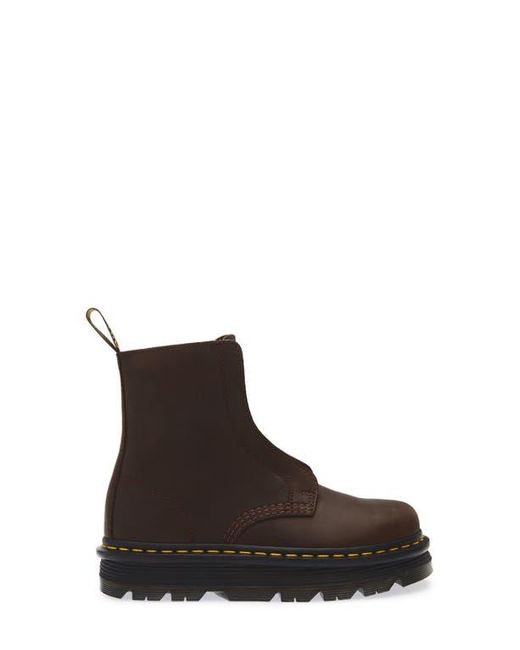 Dr. Martens Brown Zebzag Laceless Boot